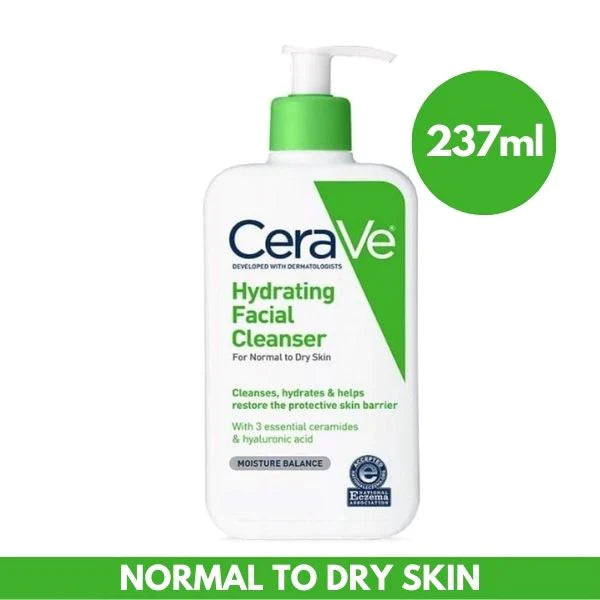 Cera Ve Hydrating Facial Cleanser Normal To Dry Skin 8 FL OZ/237Ml