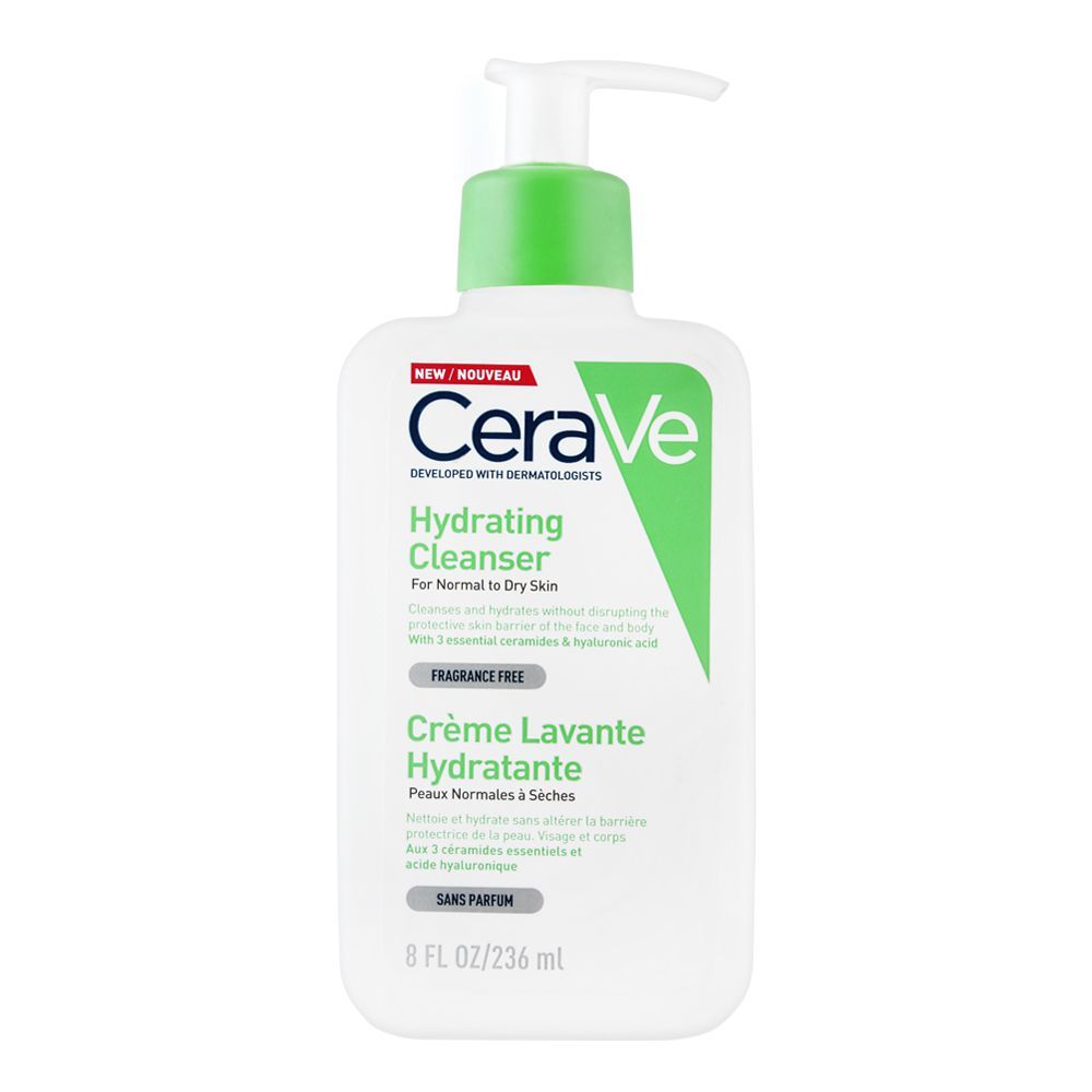 Cerave Hydrating Cleanser for Normal to Dry Skin with Hyaluronic Acid 236Ml